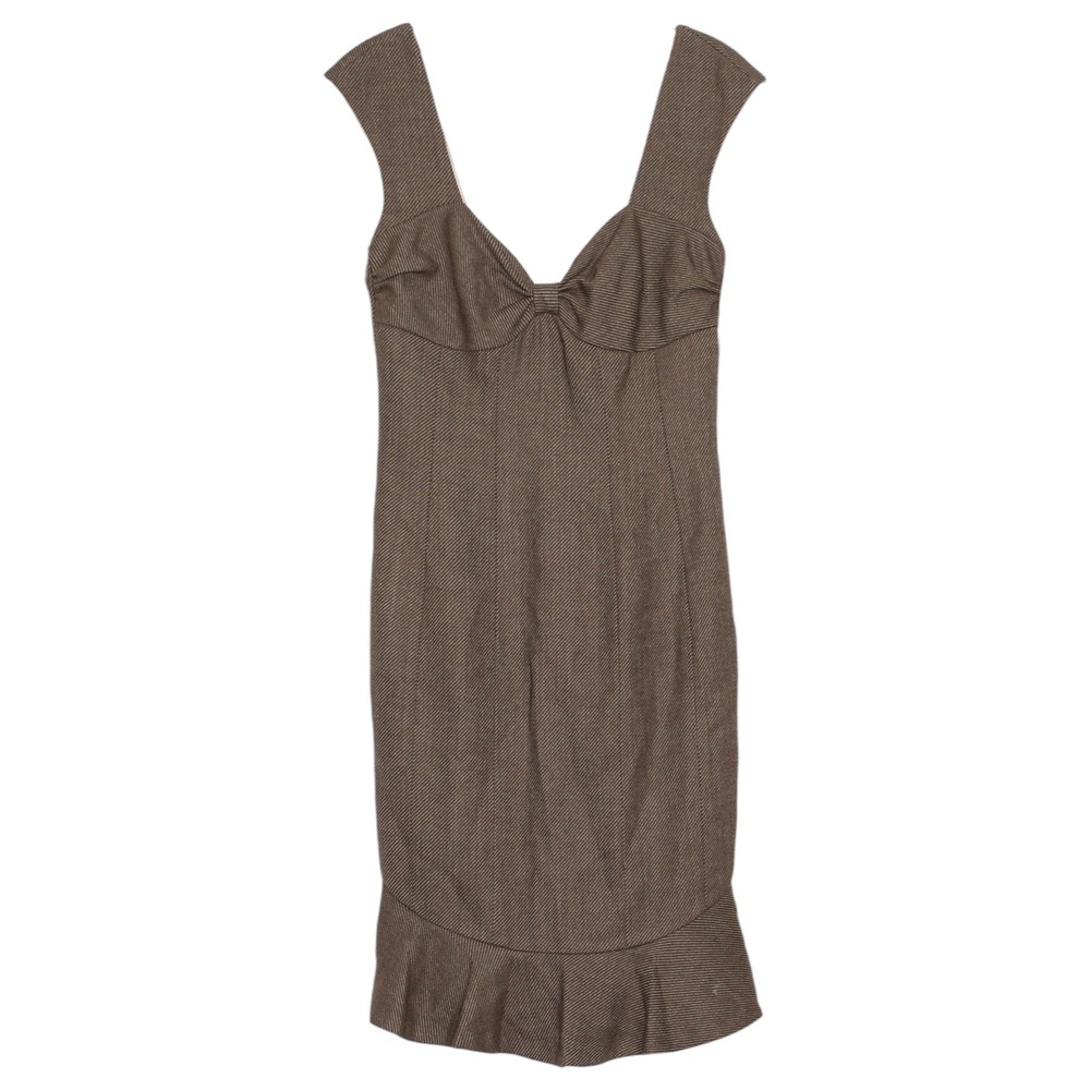 Rebecca Taylor Wool Bow Feminine Romantic Cocktail Old Money Preppy Fall Brown 4